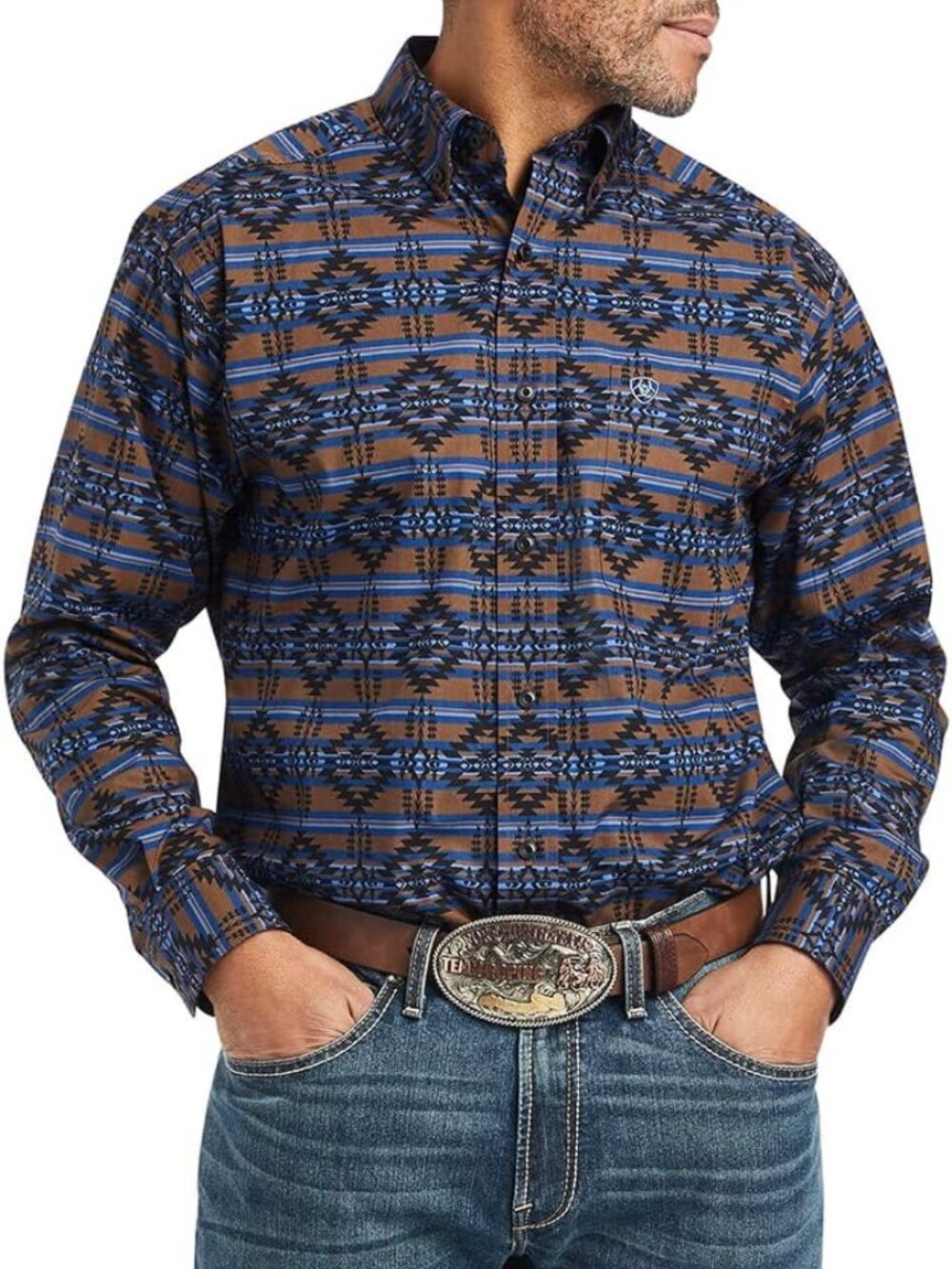 ARIAT Giannis Classic Fit Southwestern Button Down Shirt Men's XL